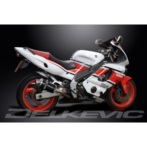 Delkevic volledig systeem Oval Carbon 225mm - YZF600R THUNDERCAT(1996-2007)