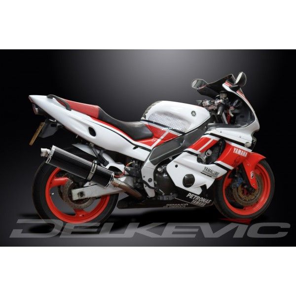 Delkevic volledig systeem Oval Carbon 450mm - YZF600R THUNDERCAT(1996-2007)
