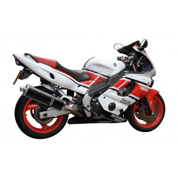 Delkevic volledig systeem Oval Carbon 450mm - YZF600R THUNDERCAT(1996-2007)