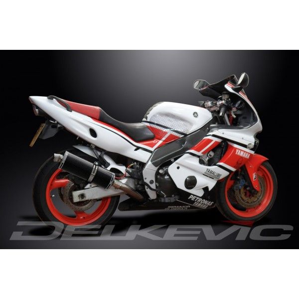 Delkevic volledig systeem Oval Carbon 350mm - YZF600R THUNDERCAT(1996-2007)