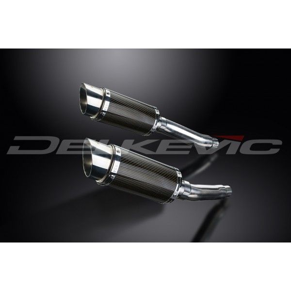 Delkevic slip-on kit Round Carbon 200mm - TRX850 (1995-1999)