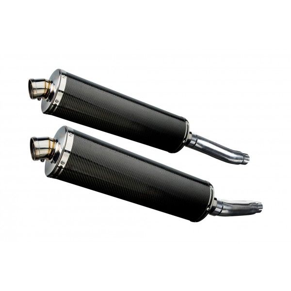 Delkevic slip-on kit Oval Carbon 450mm - TRX850 (1995-1999)