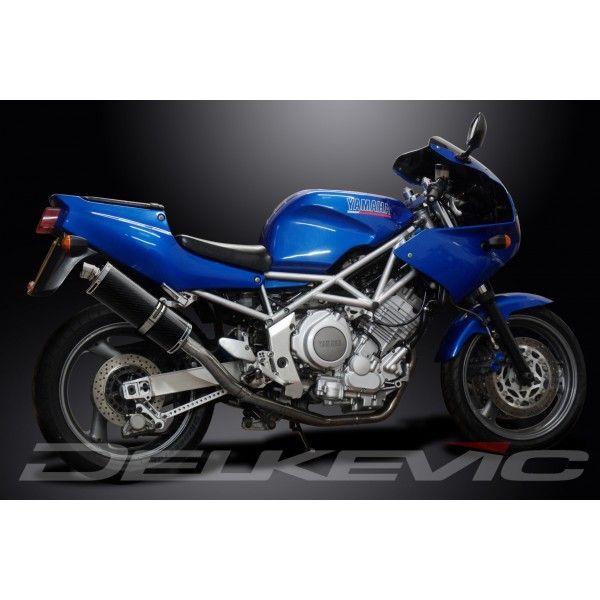 Delkevic slip-on kit Oval Carbon 350mm - TRX850 (1995-1999)