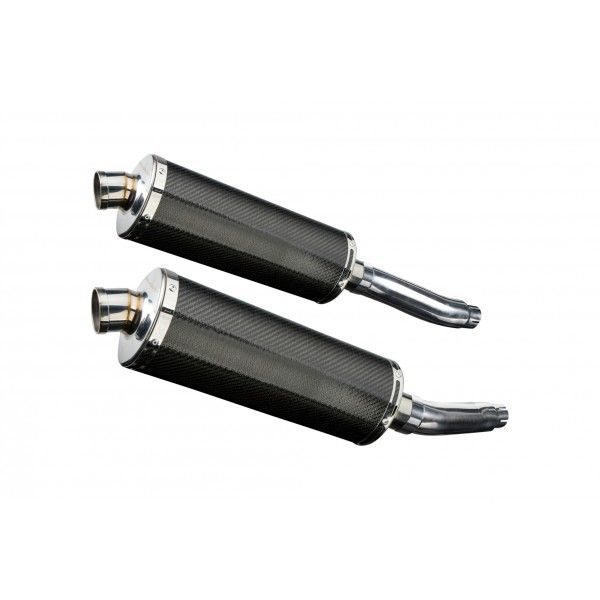 Delkevic slip-on kit Oval Carbon 350mm - TRX850 (1995-1999)