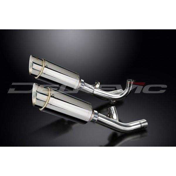 Delkevic slip-on kit Round RVS 200mm - V-Max 1700 (2009-2016)