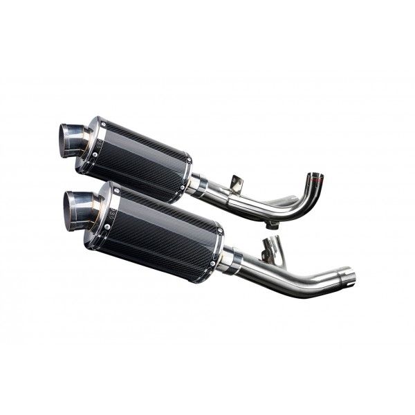 Delkevic slip-on kit Oval Carbon 225mm - V-Max 1700 (2009-2016)