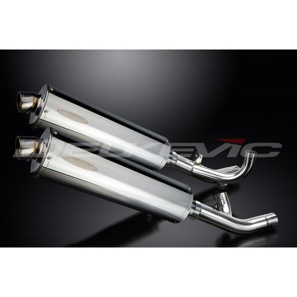 Delkevic slip-on kit Oval RVS 450mm - V-Max 1700 (2009-2016)