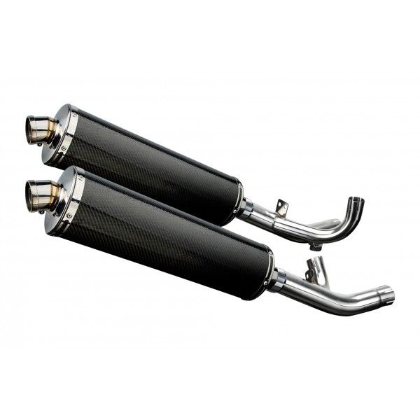 Delkevic slip-on kit Oval Carbon 450mm - V-Max 1700 (2009-2016)