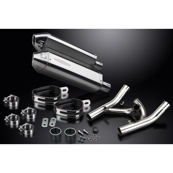 Delkevic slip-on kit Tri-Oval RVS 320mm - V-Max 1700 (2009-2016)