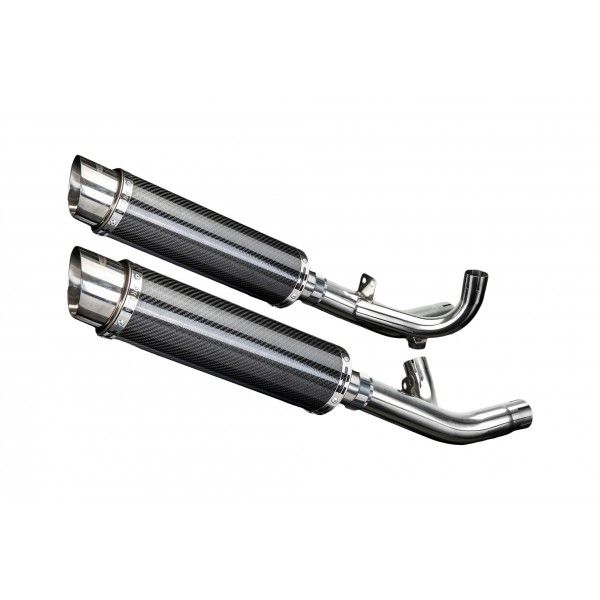 Delkevic slip-on kit Round Carbon 350mm - V-Max 1700 (2009-2016)