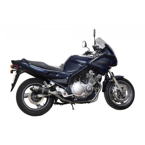 Delkevic volledig systeem Round Carbon 200mm - XJ900S DIVERSION (1994-2003)