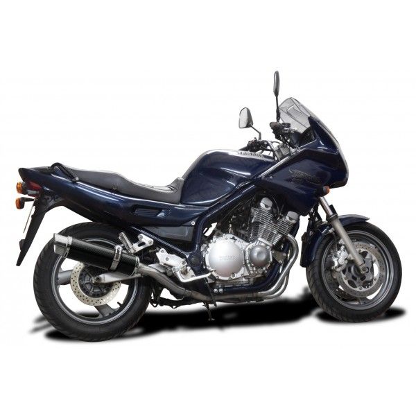 Delkevic volledig systeem Round Carbon 350mm - XJ900S DIVERSION (1994-2003)