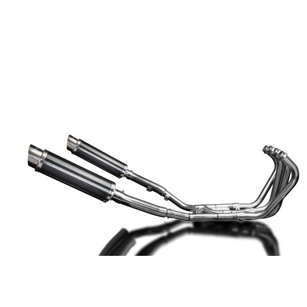 Delkevic volledig systeem Round Carbon 350mm - XJ900S DIVERSION (1994-2003)