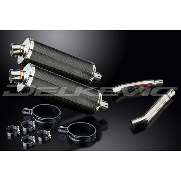 Delkevic slip-on kit Oval Carbon 350mm - XJ900S DIVERSION (1994-2003)