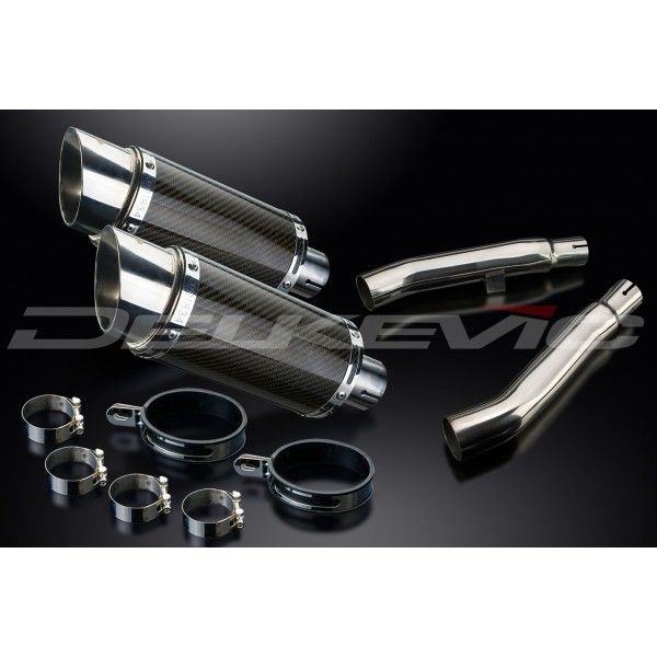 Delkevic slip-on kit Round Carbon 200mm - XJ900S DIVERSION (1994-2003)