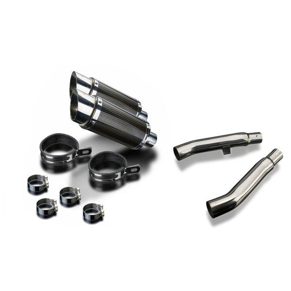 Delkevic slip-on kit Round Carbon 200mm - XJ900S DIVERSION (1994-2003)