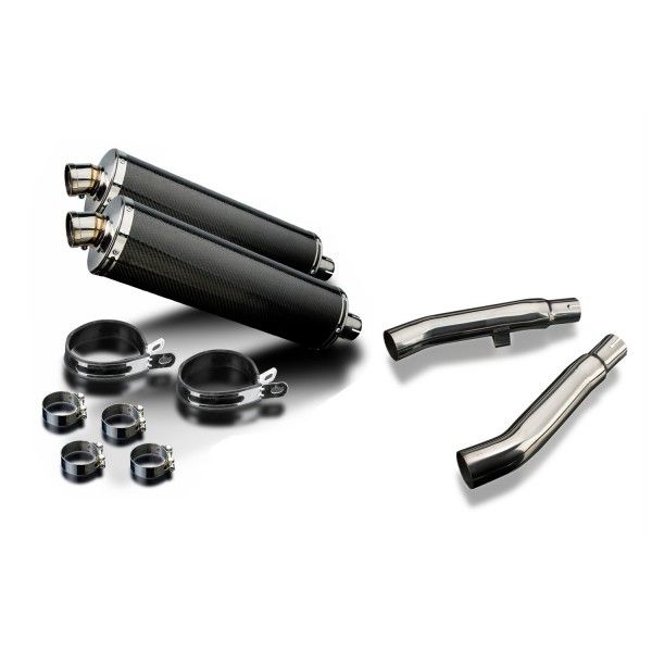 Delkevic slip-on kit Oval Carbon 450mm - XJ900S DIVERSION (1994-2003)