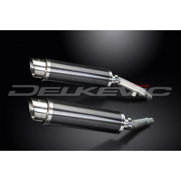 Delkevic slip-on kit Round Carbon 350mm - XJ900S DIVERSION (1994-2003)