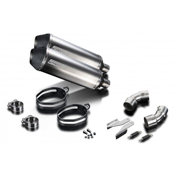 Delkevic slip-on kit X-Oval Titanium 343mm - Monster 796 (2011-2014)