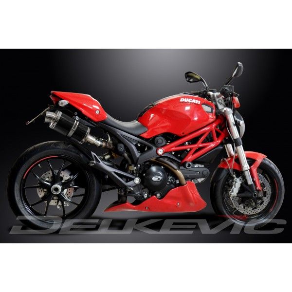 Delkevic slip-on kit Oval Carbon 225mm - Monster 796 (2011-2014)