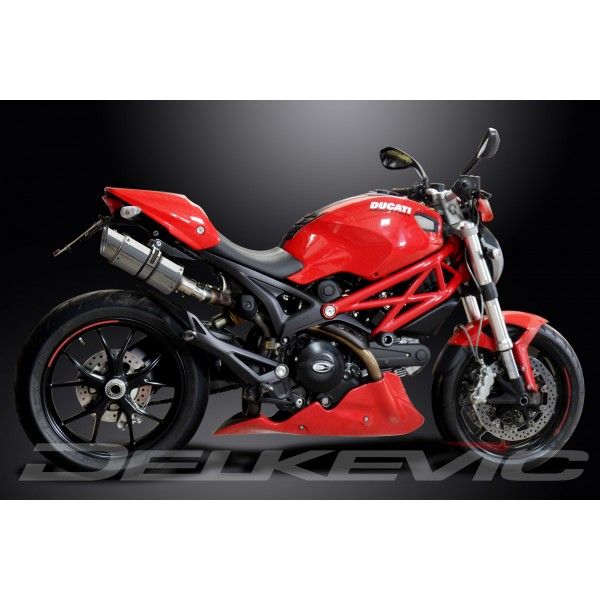 Delkevic slip-on kit Round RVS 200mm - Monster 796 (2011-2014)
