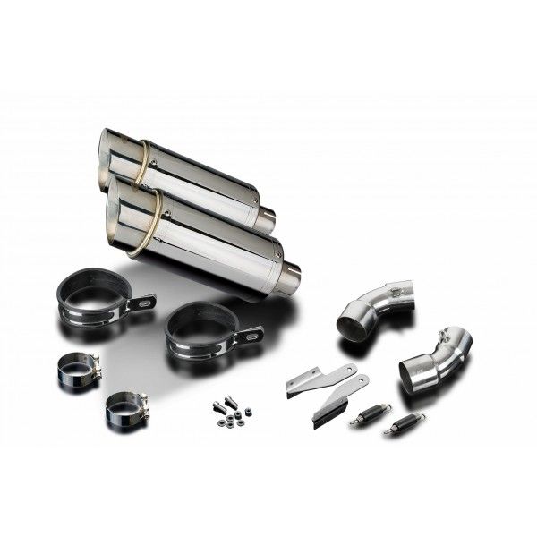 Delkevic slip-on kit Round RVS 200mm - Monster 796 (2011-2014)