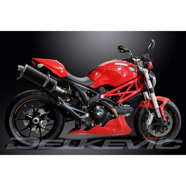 Delkevic slip-on kit Oval Carbon 350mm - Monster 796 (2011-2014)