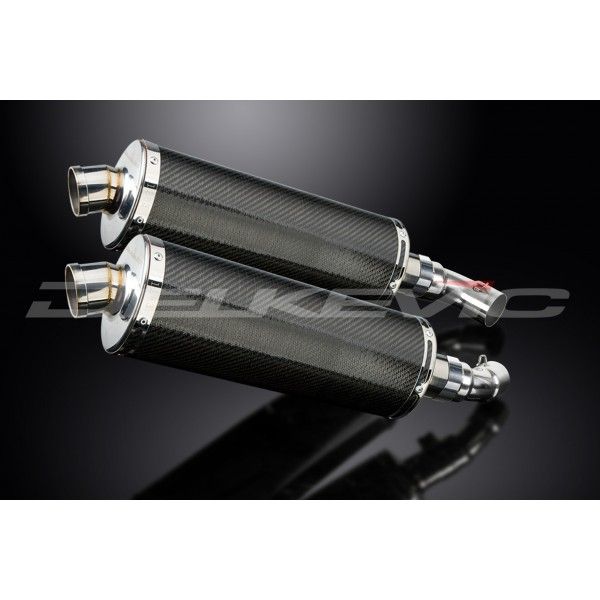 Delkevic slip-on kit Oval Carbon 350mm - Monster 796 (2011-2014)