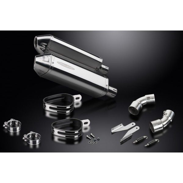 Delkevic slip-on kit Tri-Oval RVS 320mm - Monster 796 (2011-2014)