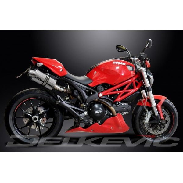 Delkevic slip-on kit Oval RVS 225mm - Monster 796 (2011-2014)