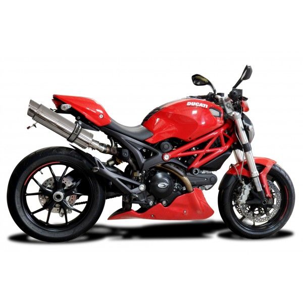 Delkevic slip-on kit Round RVS 350mm - Monster 796 (2011-2014)