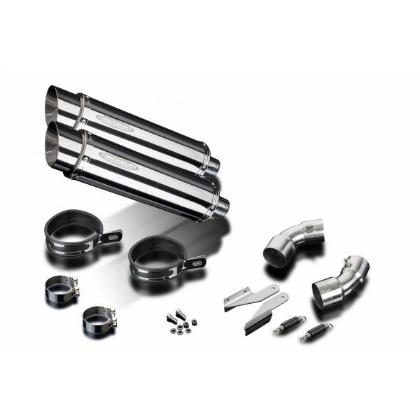 Delkevic slip-on kit Round RVS 350mm - Monster 796 (2011-2014)