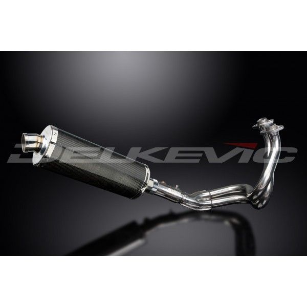 Delkevic volledig systeem Oval Carbon 350mm - ER6N/F (2006-2011)