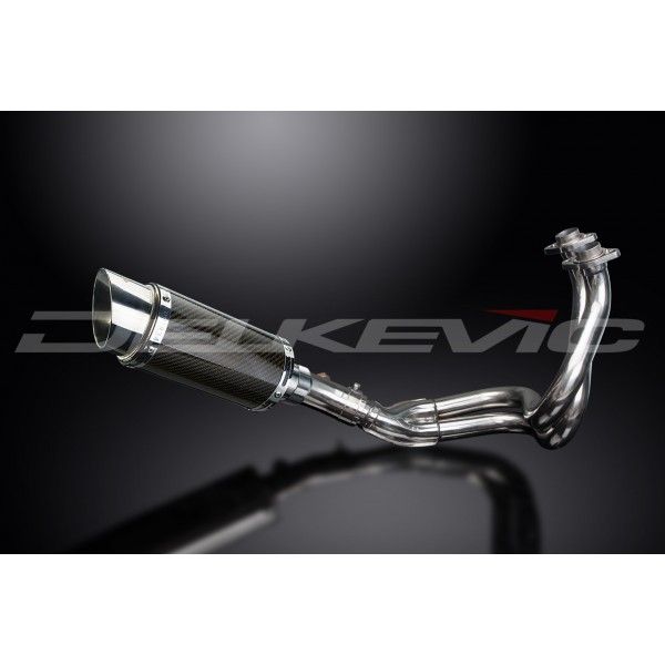 Delkevic volledig systeem Round Carbon 200mm - KLE650 VERSYS (2007-2014)