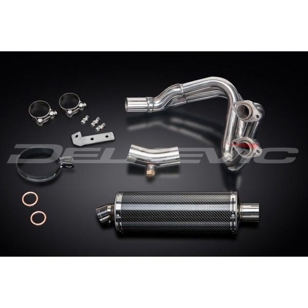 Delkevic volledig systeem Oval Carbon 350mm - KLE650 VERSYS (2007-2014)