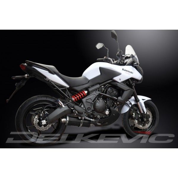 Delkevic volledig systeem Oval Carbon 350mm - KLE650 VERSYS (2007-2014)