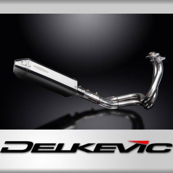 Delkevic volledig systeem Tri-Oval RVS 320mm - KLE650 VERSYS (2007-2014)