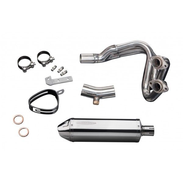 Delkevic volledig systeem Tri-Oval RVS 320mm - KLE650 VERSYS (2007-2014)