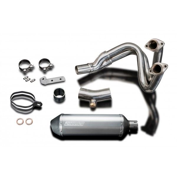 Delkevic volledig systeem X-Oval Titanium 343mm - KLE650 VERSYS (2010-2014)