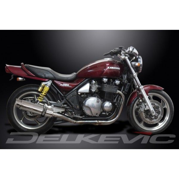 Delkevic slip-on kit Round RVS 350mm - Zephyr 1100 ZR1100B (1996-1997)