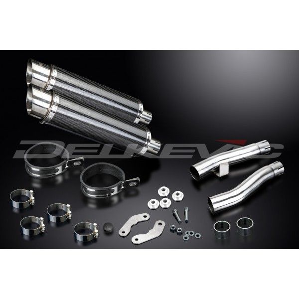 Delkevic slip-on kit Round Carbon 350mm - Zephyr 1100 ZR1100B (1996-1997)