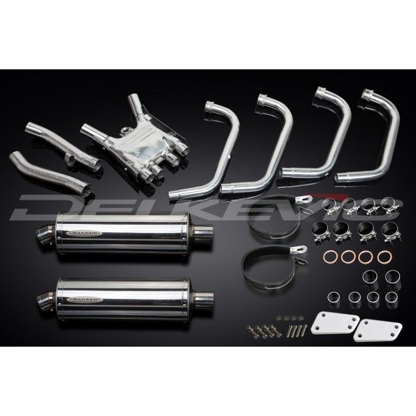 Delkevic volledig systeem Oval RVS 350mm - XJR1200 (1995-1998)