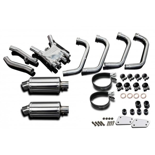 Delkevic volledig systeem Oval RVS 225mm - XJR1200 (1995-1998)