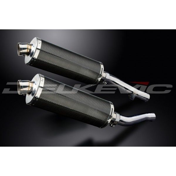 Delkevic slip-on kit Oval Carbon 350mm - XJR1200 (1995-1998)