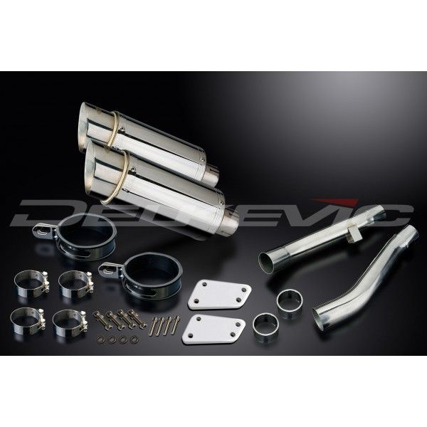 Delkevic slip-on kit Round RVS 200mm - XJR1200 (1995-1998)