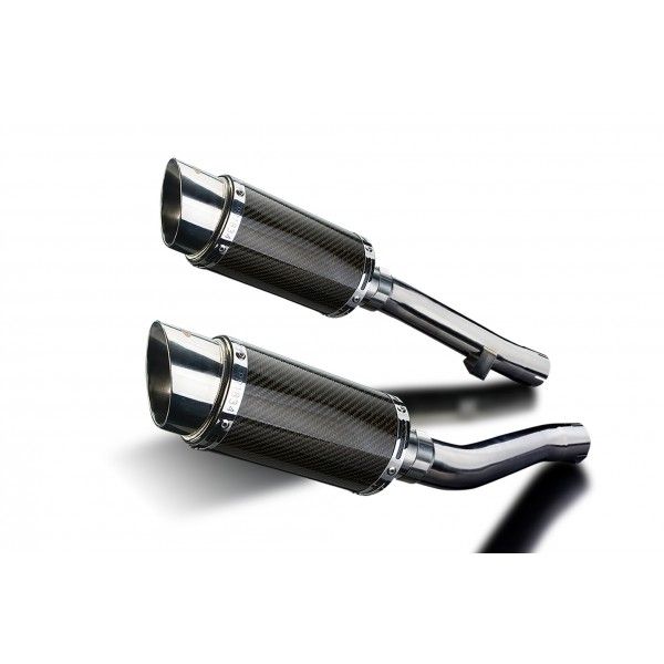 Delkevic slip-on kit Round Carbon 200mm - XJR1200 (1995-1998)