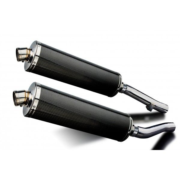 Delkevic slip-on kit Oval Carbon 450mm - XJR1200 (1995-1998)