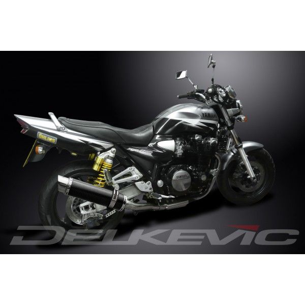 Delkevic slip-on kit Round Carbon 350mm - XJR1200 (1995-1998)