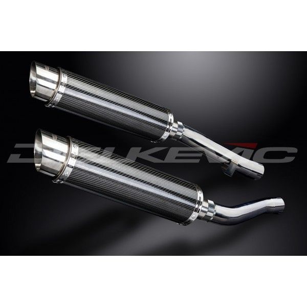 Delkevic slip-on kit Round Carbon 350mm - XJR1200 (1995-1998)
