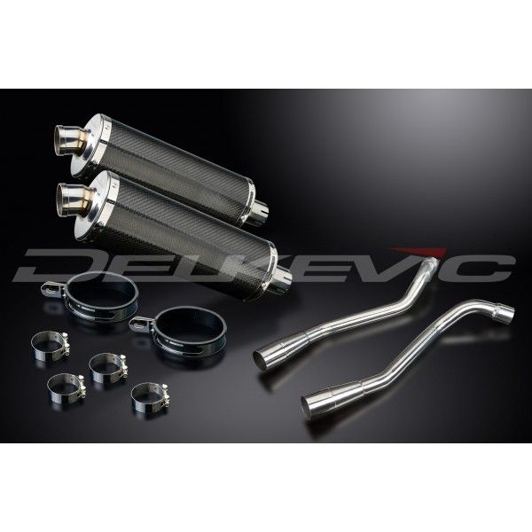 Delkevic slip-on kit Oval Carbon 350mm - XT660X Supermoto (2004-2016)